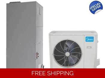 Midea 30K-Btu 17.5 SEER2 Central Mini Split H-Heat Pump (-22°F) 11.2 EER/8.4 HSPF (R410a)